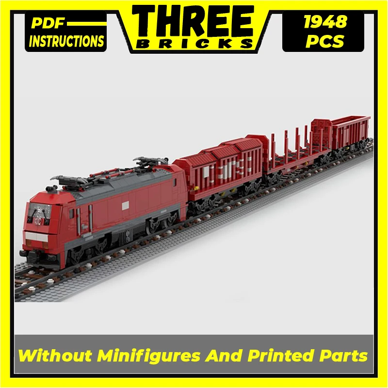 

Technical Moc Bricks City Car Model German Cargo Train Modular Building Blocks Gifts Toys For Children DIY Sets Assembling