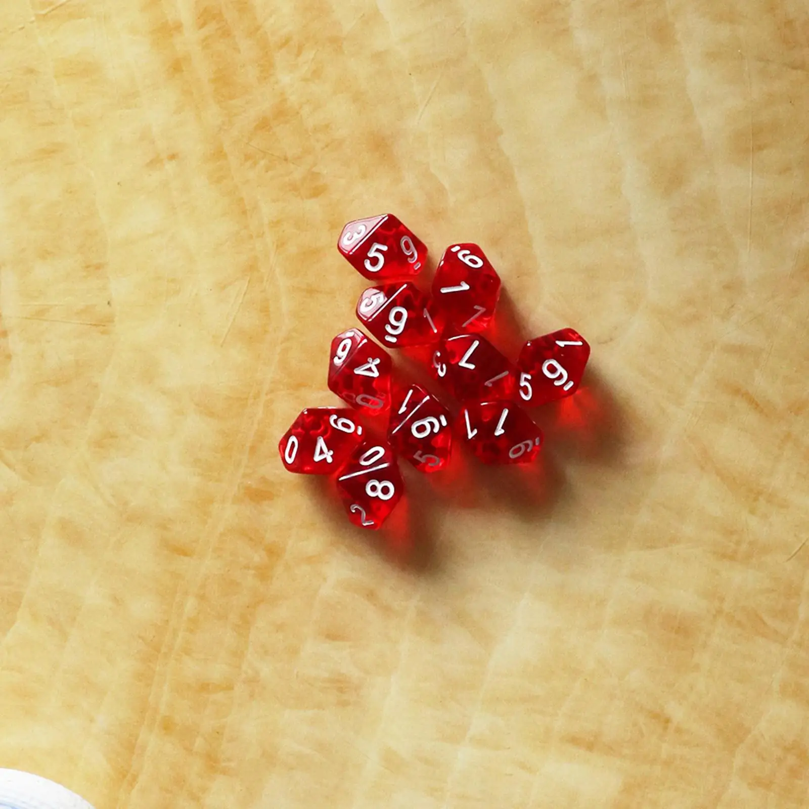 D10 Десятигранные игральные кости с драгоценными камнями для ролевой игры Dungeons