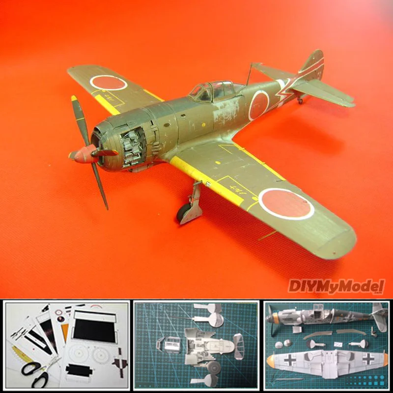 

Модель игрушка 1:33 весы Второй мировой войны Япония Ki-84 Hayate истребитель 3d ручной День матери, день рождения, день самолет военный модель колл...