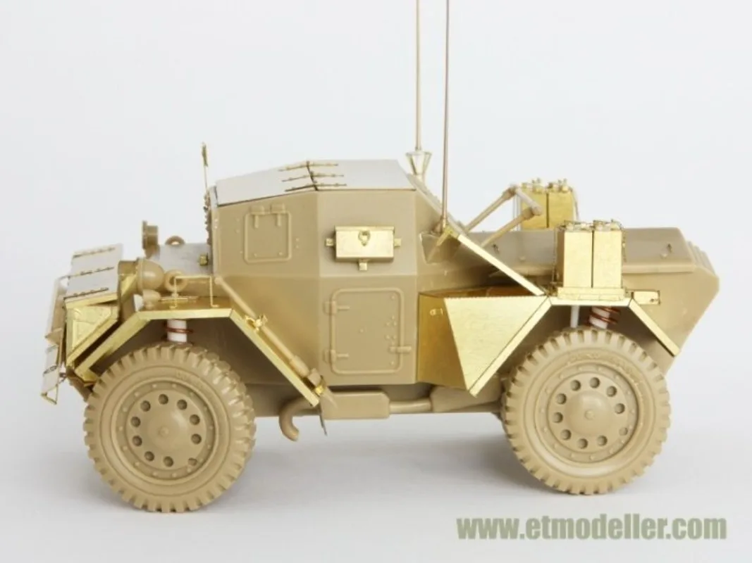 Фото 1/35 E.T.MODEL E35-001 Набор деталей для модели британского разведывательного автомобиля Dingo Mk.II времен Второй мировой войны, выполненный методом фототравления, для TAMIYA 35018 №3
