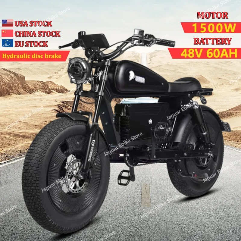 Ebike ZPW черный воин 1500 Вт 48 в 60 ач взрослый дорожный Электрический велосипед