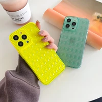 funda coque for iphone 13 11 12 pro max water drop pattern phone case for iphone x xs max xr 7 8 plus solid color silicone case