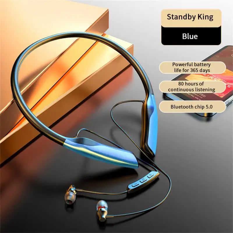 

Ergonomic Noise Reduction Sports Ear Headphones Gaming Earbuds Neck-mounted Wireless Headset Earphones