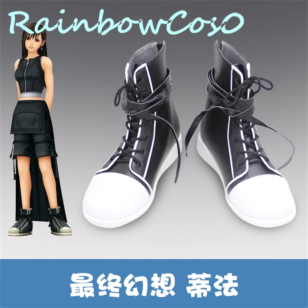 

Final Fantasy VII Tifa Lockhart Cosplay Shoes Boots Game Anime Carnival Party Halloween Chritmas W2214