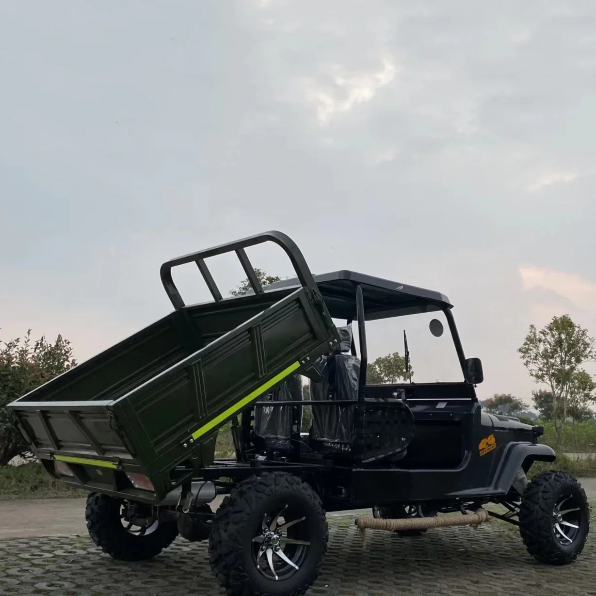 320cc 4x4 Четырехколесный двухместный внедорожник с грузовым ящиком ATV