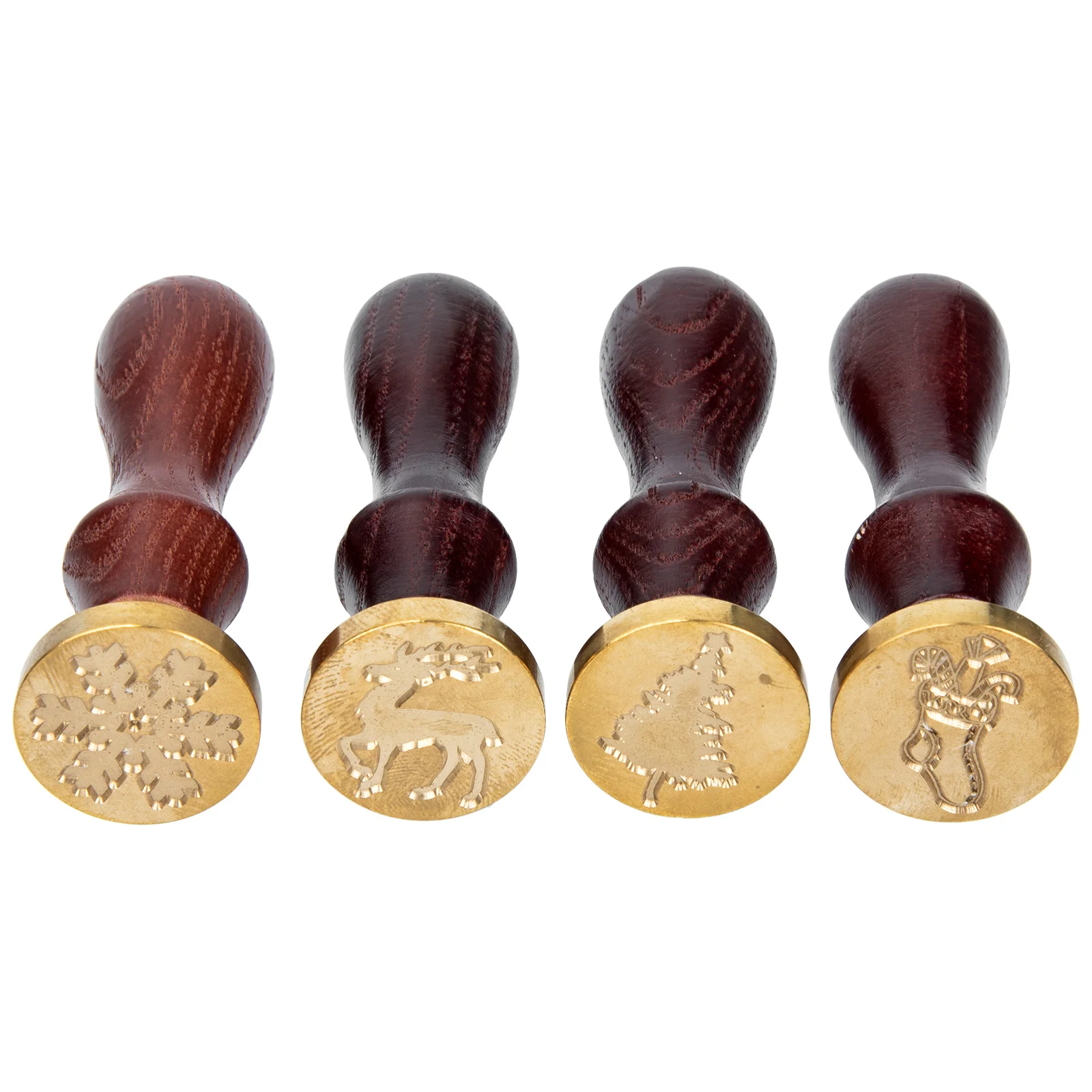 

Stamp Wax Seal Sealingchristmas Diy Headvintage Holiday Copper Envelope Invitations Stamps Letter Gift Brass Tree Deerantler