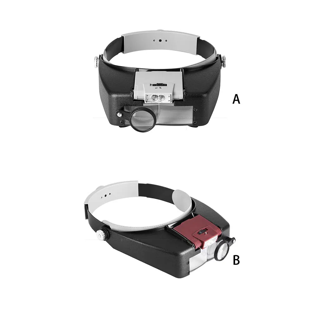 

Head-mounted Magnifier LED Lighting Adjustable Optical Magnifying Glass