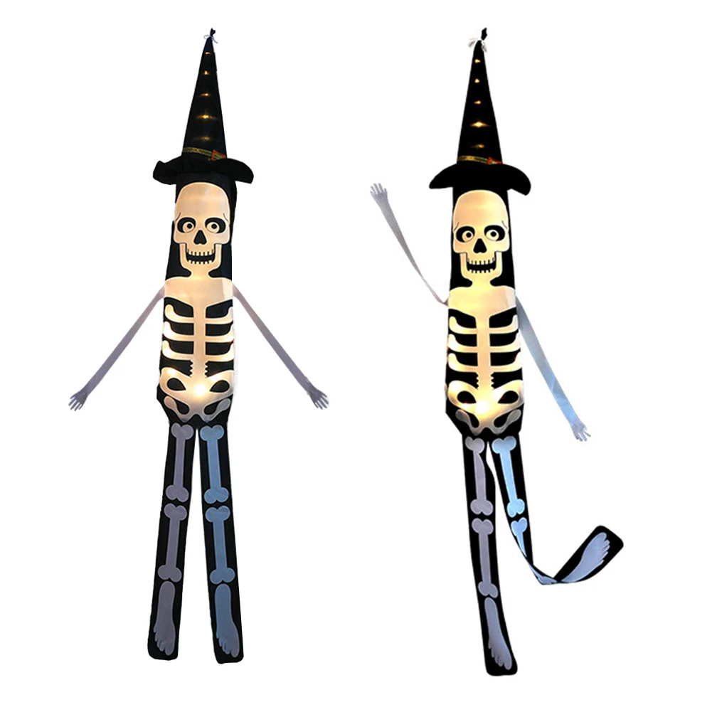 Наружный хэллоуин подвесной Скелет с подсветкой Хэллоуин скелет ветрозащитный