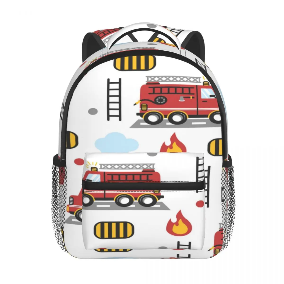 2022 Children Backpack Toddler Kids School Bag Firetruck With Fire Cartoon Kindergarten Bag for Girl Boys