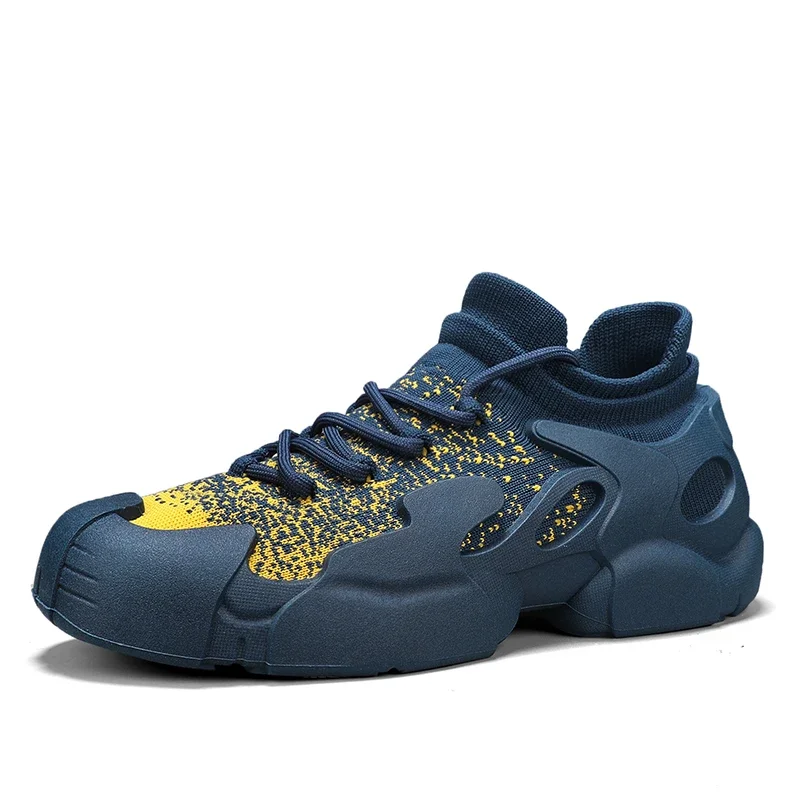 Мужские повседневные спортивные туфли Бежевые кроссовки дышащая сетчатая обувь