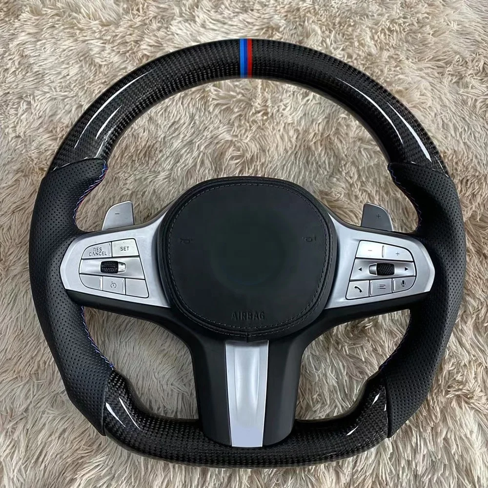 

Car Steering Wheel For all series E39 E46 E60 E70 E71 E90 F10 F20 F30 Smart Control Carbon Fiber Interior Accessories