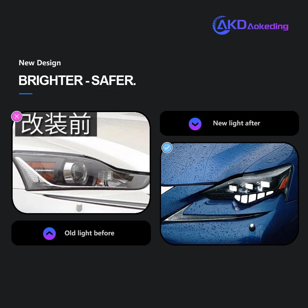 Автомобильные фары для Lexus is IS250 модель IS300 головного света 2012-2016 головная лампа