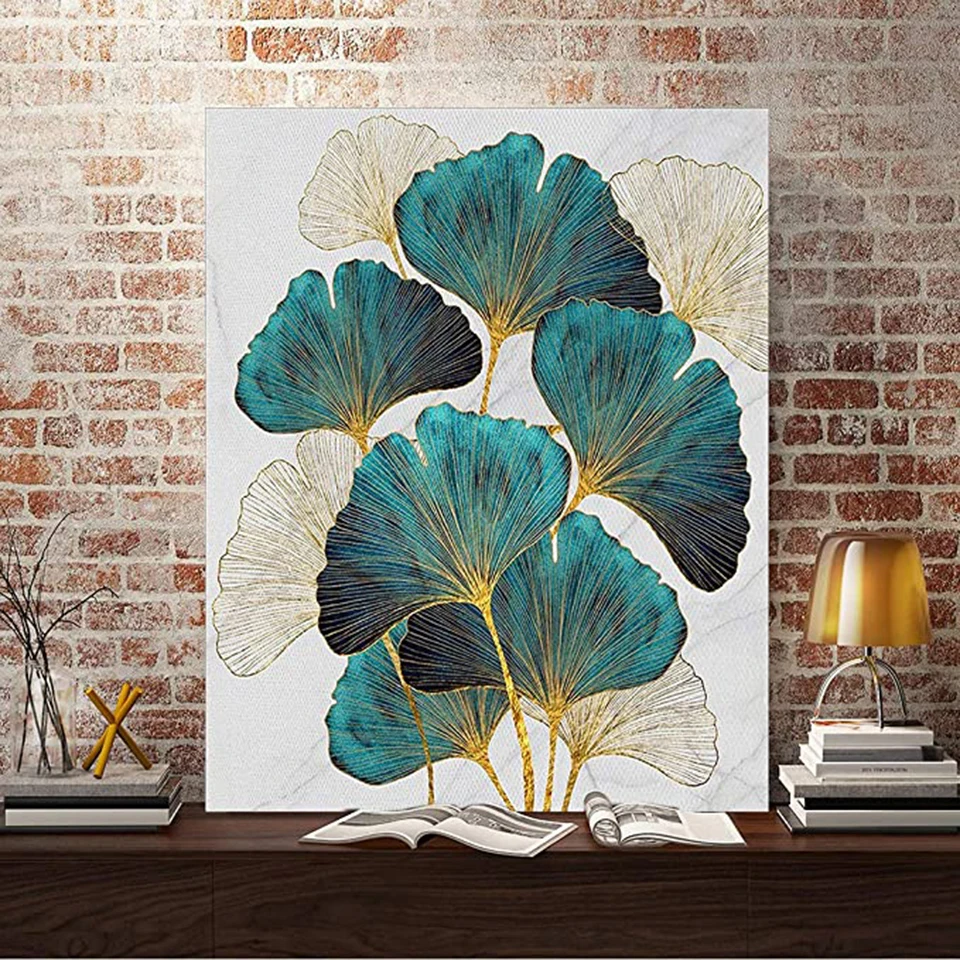 

Ginkgo Biloba 5D Diamond Embroidery Plant Leaves Diamond Painting Art Cross Stitch Kits Rhinestone Picture Home Decoration Gift