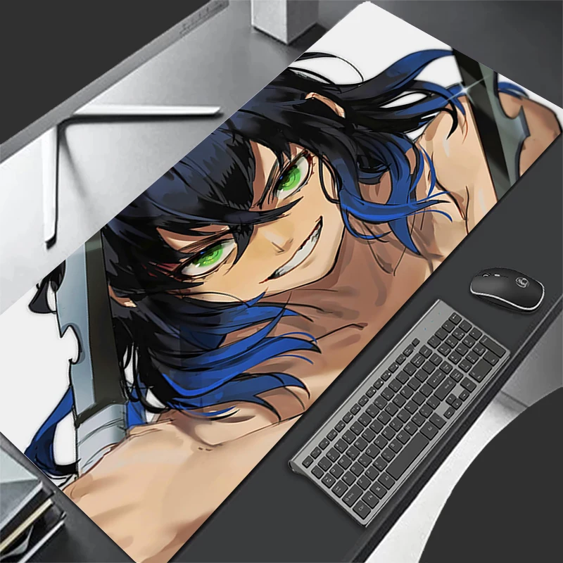 

Anime Mouse Mats Mause Pad Demon Slayer Shinobu Kochou Extended Anti-skid Computer Keyboard Ultra Large XXL Desk Mat Cool Game