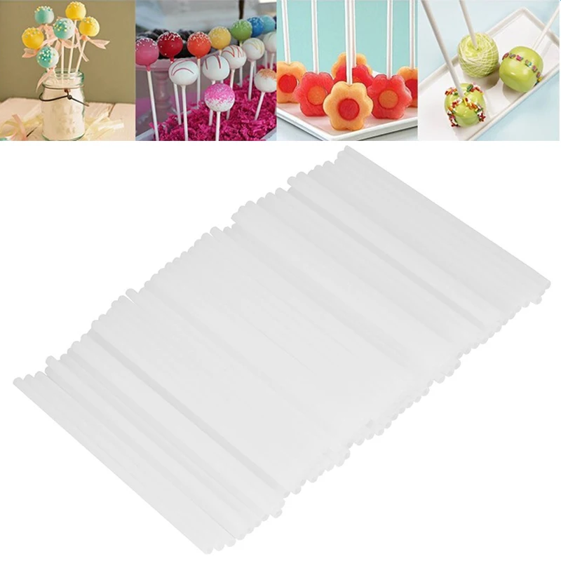 

2/4/5PCS Cake Sucker White Lollipop Stick Lollypop Diy Mold Chocolate Cake Safe Food Sticks Kitchen Tools And Gadgets