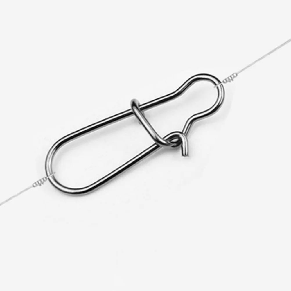 100 шт. крючок для приманки ежедневного использования Duo Lock Snap рыболовные защелки