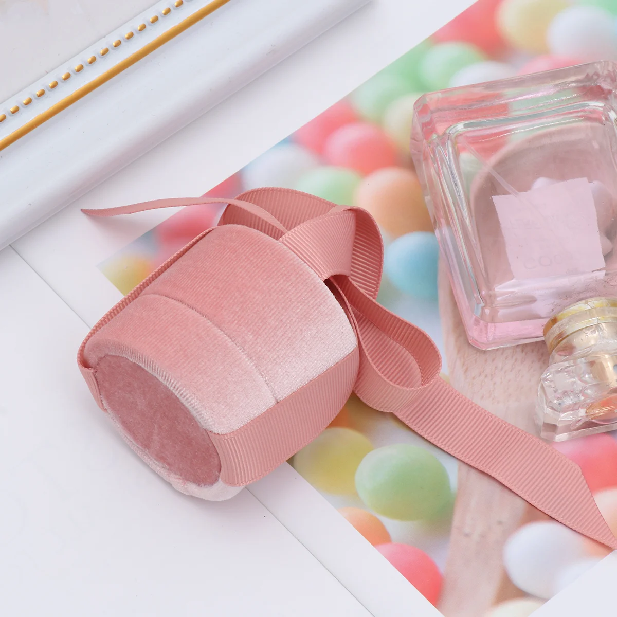 

Box Ring Jewelry Storage Gift Display Holder Boxes Bearer Bowknot Engagement Packaging Case Jewellery Gifts Earrings