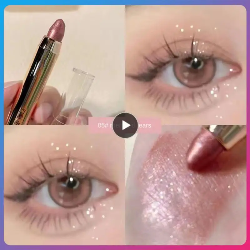 

Highlighter Bronzers 6 Colors Double Head Eyeshadow Pencil Glitter Eyeshadow Eyeshadow Stick Cosmetics Lying Silkworm Pen