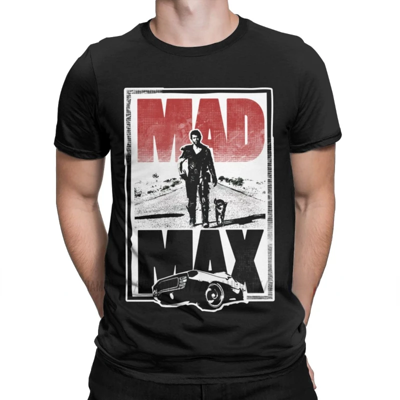 

Mad Max TShirts for Men Fury Road Movie Warrior Tom Hardy Action Sci Fi Driving Cars Tee Men Clothing Ropa Hombre Camisetas