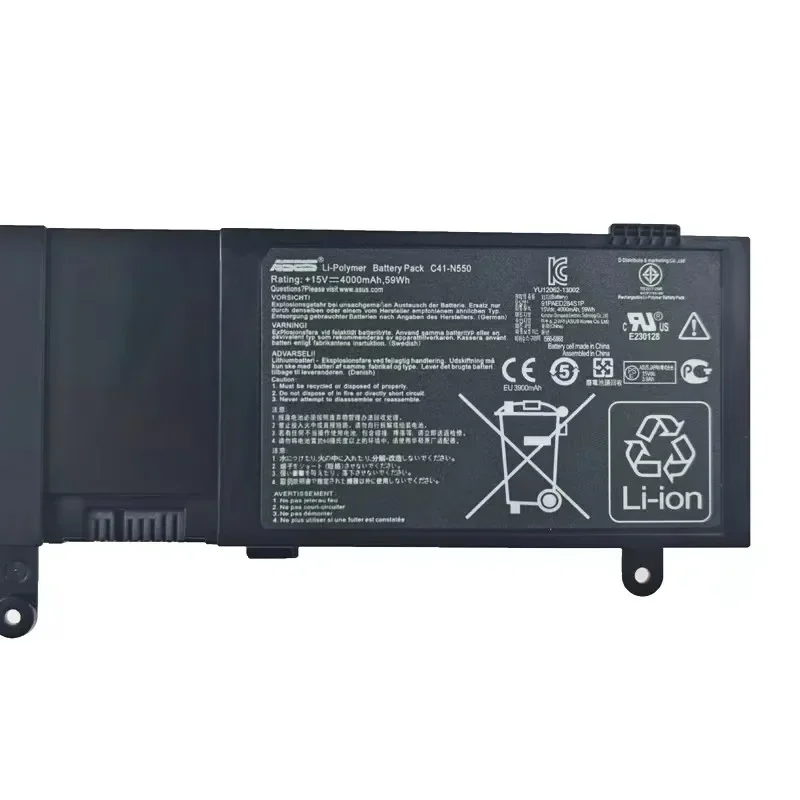 100% Оригинальный аккумулятор 4000 мАч для ноутбука ASUS Q550L Q550LF G550J G550JK C41-N550 N550J N550JK N550JV