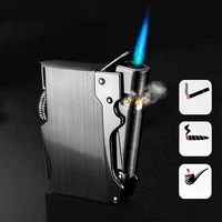 cannon jet flame torch lighter gas butane windproof metal top grade turbo lighter gadgets for men cigarette smoking accessories