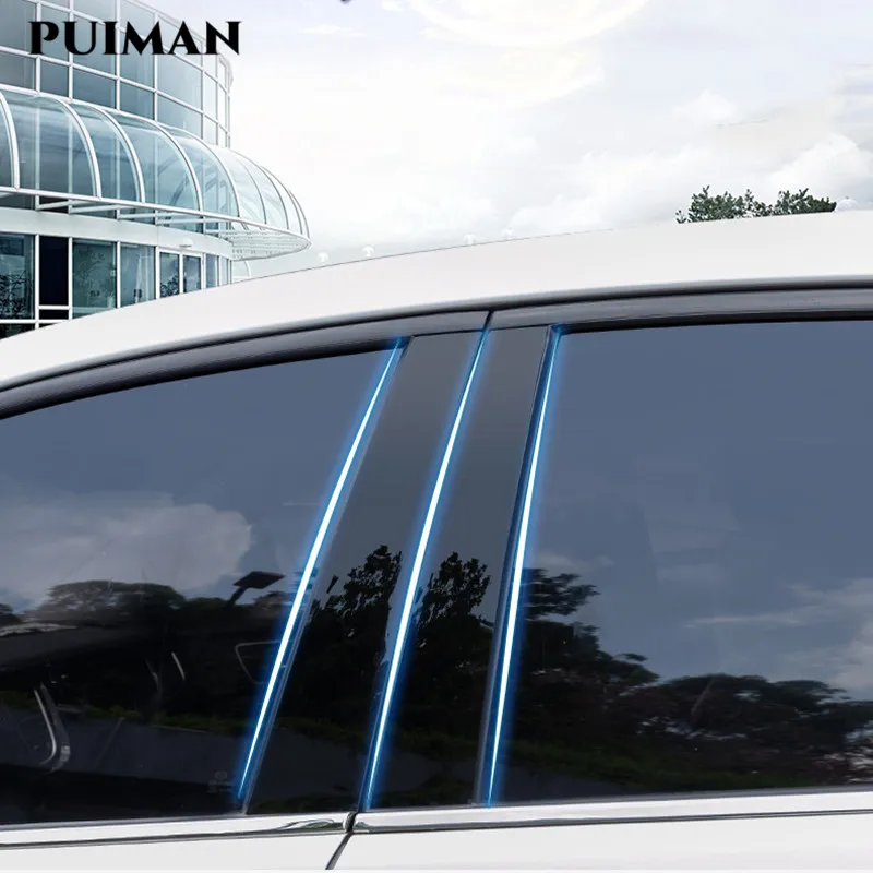 

For Haval Jolion 2021 Car Window Center Pillar Sticker Film PVC Gloss Trim Exterior Decoration B-Pillar Column Decoration Strip