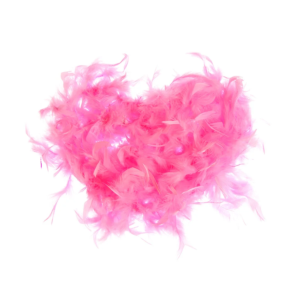 2M Fluffy Feathers Boa Strip Apparel Fabric DIY Craft Costume Fancy Dress Grament Accessaries Cosplay Wedding Party Supplies - купить по