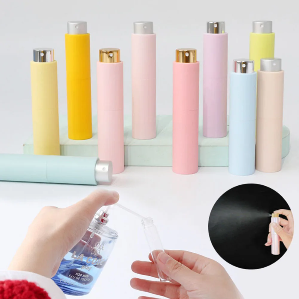 

10ml Glass Tank Refillable Atomizer Spray Bottle Travel Size Portable Empty Container Perfume Bottle Дорожный Набор Флаконов