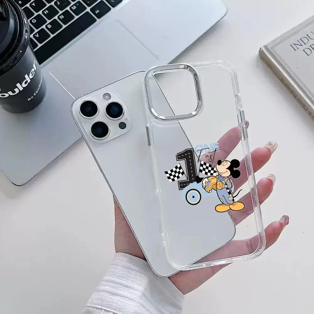 Противоударный прозрачный чехол One Fast M-Mickey HD для iPhone 17 Air, 16, 15, 14 Plus, 13, 12, 11 Pro Max, 16e (art.: 3920dc95a4367) - 3920dc95a4367