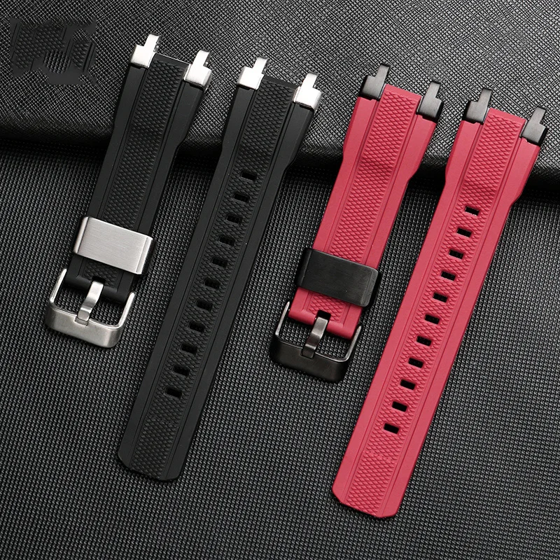Rubber Watch Strap For Casio G-SHOCK MTG-B1000 G1000 MTGB1000 Fashion Durable Silicone watchband Concave port Men's Sports Strap
