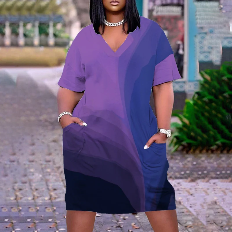 

Летнее женское платье, сексуальные вечерние платья с коротким рукавом, элегантное платье с рисунком, женский модный пляжный сарафан, больши...