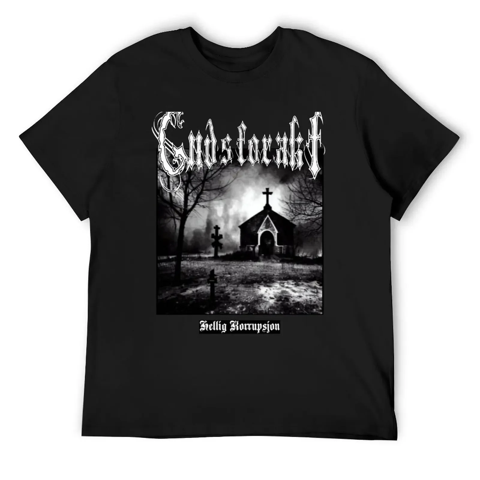 Gud 인akt: футболка Hellig Korrupsion дизайнерские рубашки с заготовками футболки рисунком