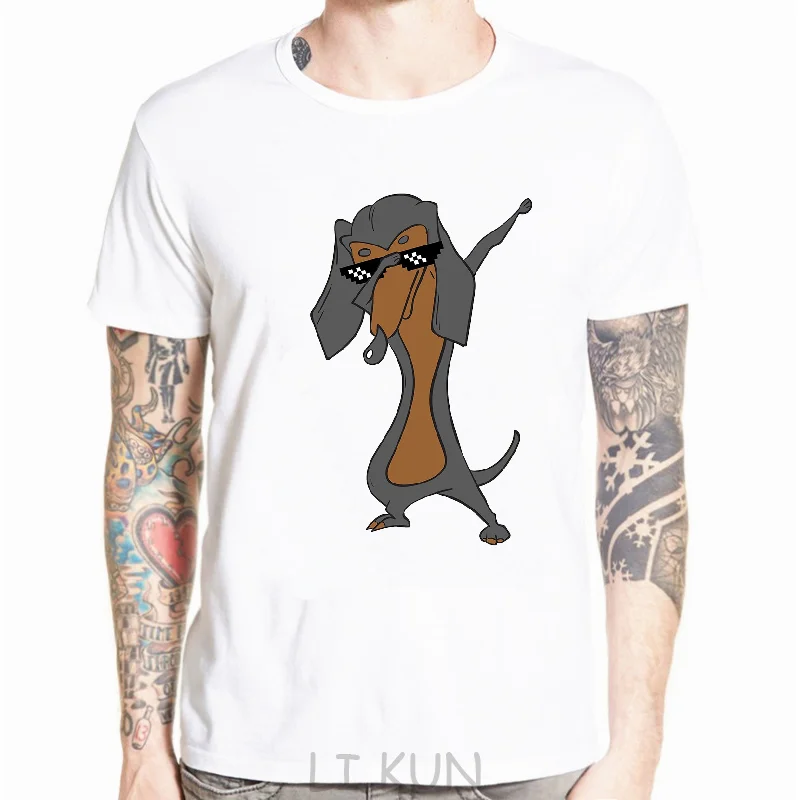 

Dachshund Dabbing Dog Dab Dance Move Funny T Shirt Men Hip Hop T-Shirt Fashion Female Tshirt Top Tee