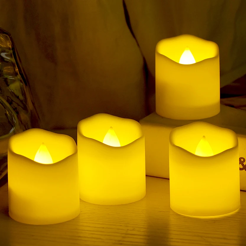 

1/10Pcs Flameless Candle Light Romantic Wedding Candles Lights LED Tealight for Birthday Party Halloween Christmas Decorations