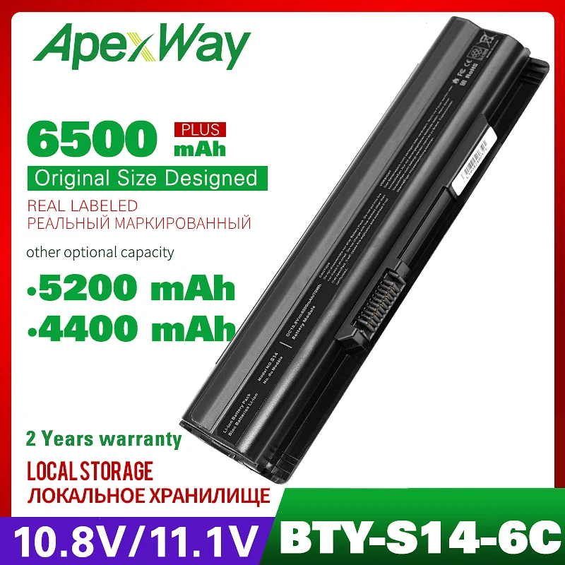 

Apexway BTY-S14 Laptop Battery for MSI GE60 GE70 CX61 CR650 CX650 FR400 FR600 FR610 FR620 FR700 FX400 FX420 FX600 FX603 BTY-S15