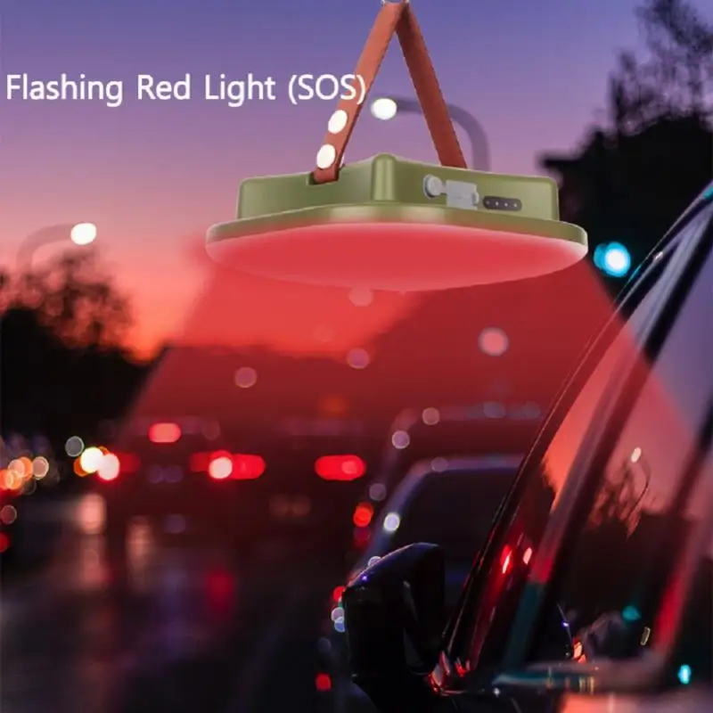 

Led Camp Light Emergency Bulb 3 Color Dimmable Hanging Tent Lamp for Work BBQ Fishing Repair Out Door Camping Equipment