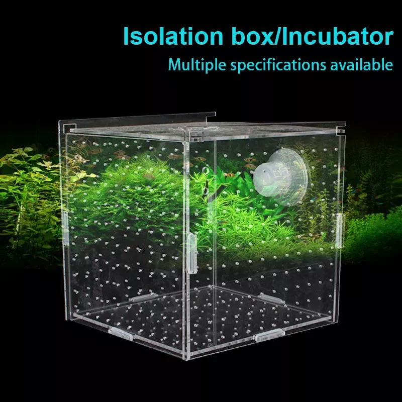 

Single Double Multi Grid Clear Fish Breeding Isolation Box Aquarium Decoration Breeder Fish Tank Hatching Incubator Fish House