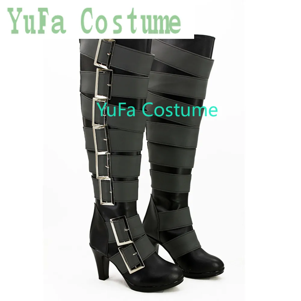 Черный дворецкий под такer Обувь для косплея Сапоги Игра Аниме Хэллоуин Костюм YuFa