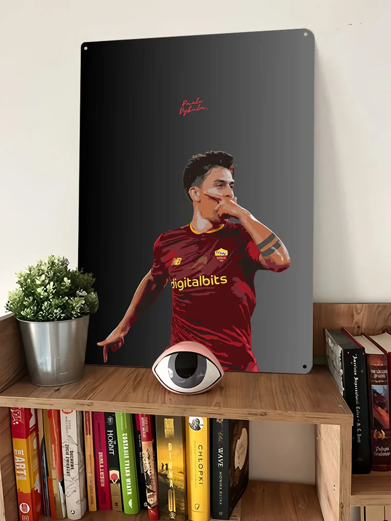 Плакат Dybala футболист жестяные вывески украшение спальни гостиная