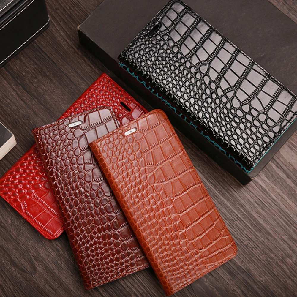 

Кожаный флип-чехол из воловьей кожи для vivo IQOO 10 9 8 7Pro Neo6 5 3 S15 12 10Pro, текстурированная Сумка для смартфона с магнитной крокодиловой текстурой