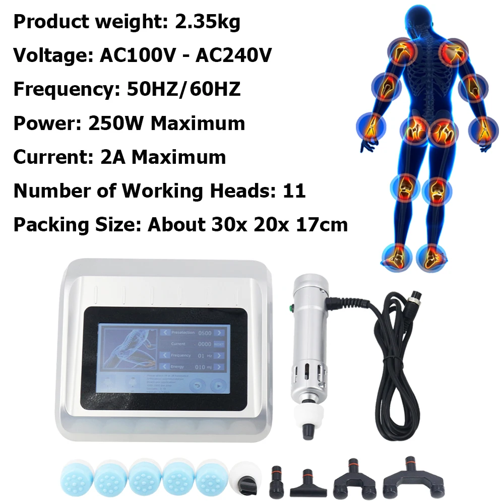 Профессиональный ударно-волновой физиотерапевтический инструмент 250MJ массажер