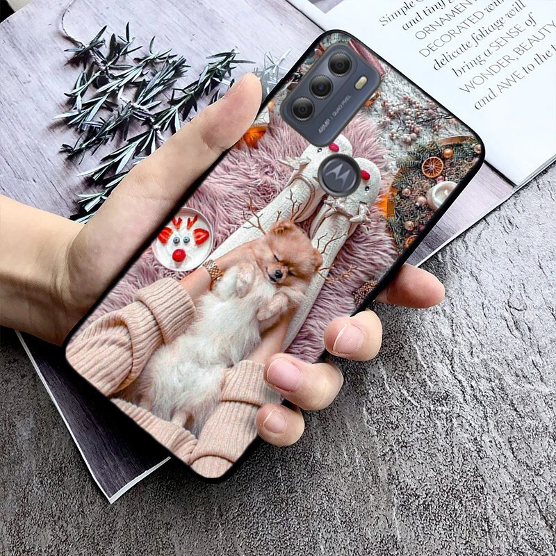 Милый Рождественский телефон с оленем для Moto E32 E32S E20 E40 E7 Plus Edge 40 30 Ultra Neo 20 lite G13 G9Plus