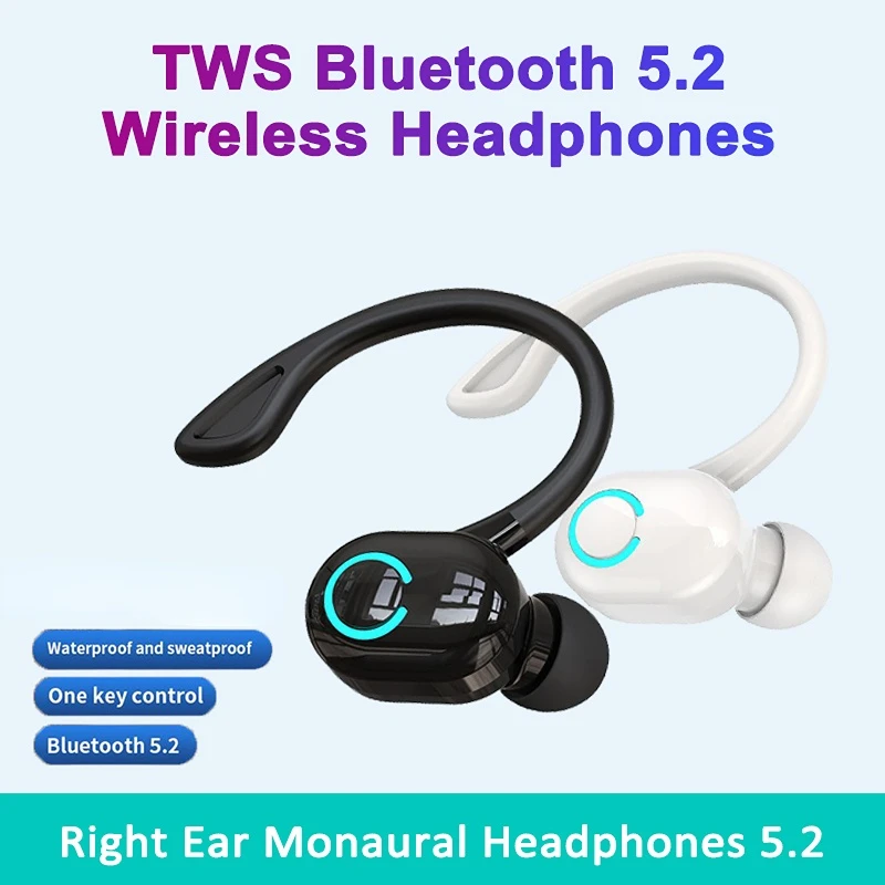 S10 Headphones Business Wireless Bluetooth 5.2 Headset Ear-Mounted HIFI Stereo Voice Control Earphones IPX with Mic for Xiaomi