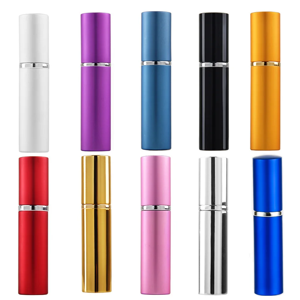 

Портативный стеклянный флакон для духов с алюминиевым корпусом, 5 мл и 10 мл