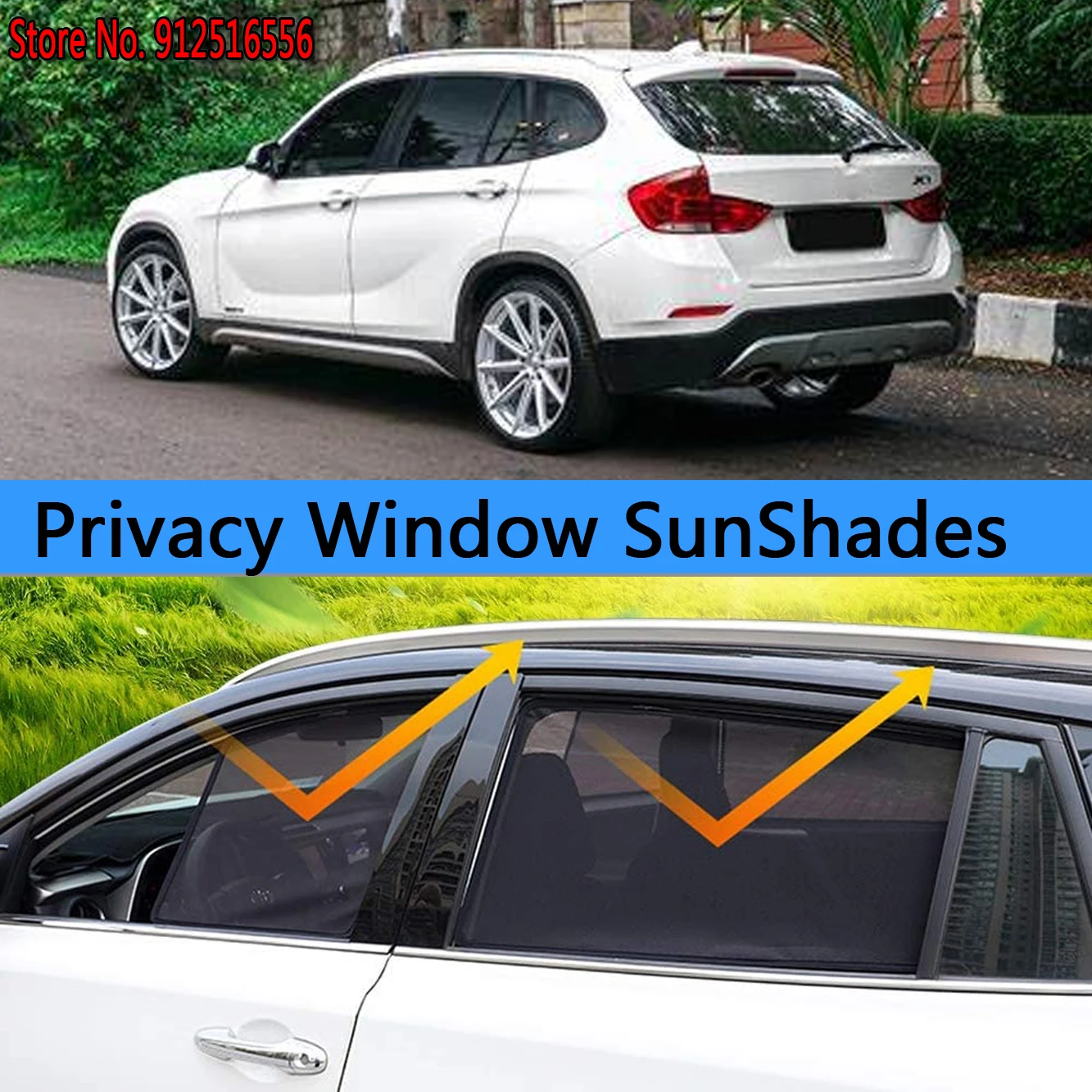 

Side Sun Shade Shading Protection Window SunShades Sunshield Car Accseeories Auto for BMW X1 E84 2009 2010 2011 2012 2013 2014
