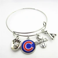 charms diy bracelet us baseball team national league central division chicago dangle diy bracelet sports jewelry accessories