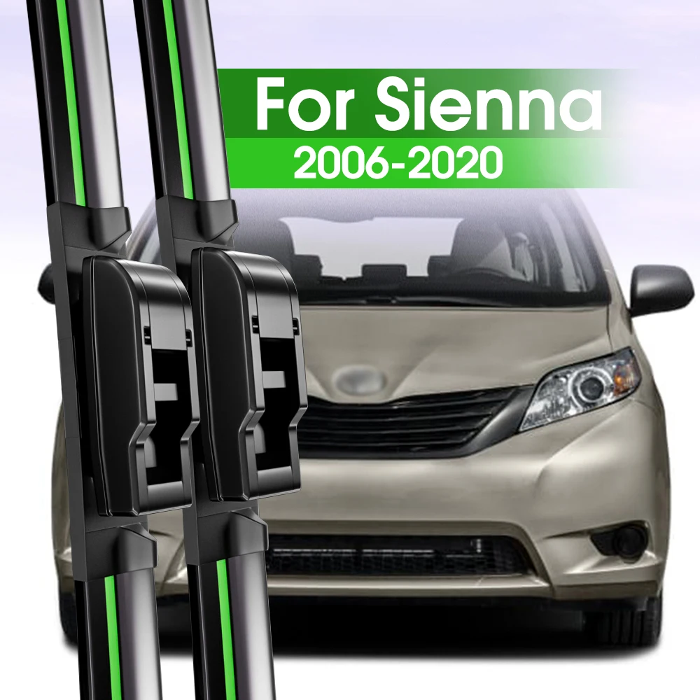 2 шт. щетки стеклоочистителя переднего стекла для Toyota Sienna 2006-2020 2007 2008 2011 2015 2016 2017 2019