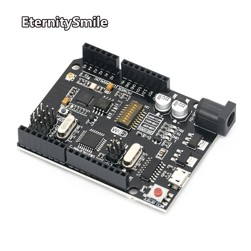 Новое поступление UNO + WiFi R3 ATmega328P ESP8266 (память 32 Мб) Φ CH340G для Arduino Uno NodeMCU WeMos |