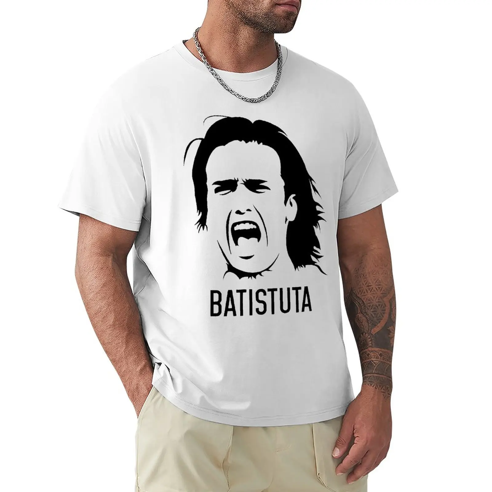 

Argentina 9 Batistutas Football Gift Motion Kemp Funny Top Tee High Grade Leisure USA Size