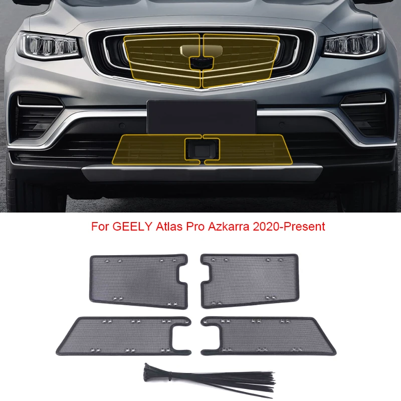 

Сетка для защиты от насекомых из нержавеющей стали, передняя решетка, вставка, сетка для стайлинга Geely Atlas Emgrand X7 Sport Pro Azkarra 2018-2025